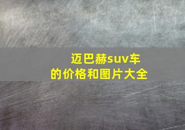 迈巴赫suv车的价格和图片大全