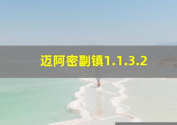 迈阿密副镇1.1.3.2