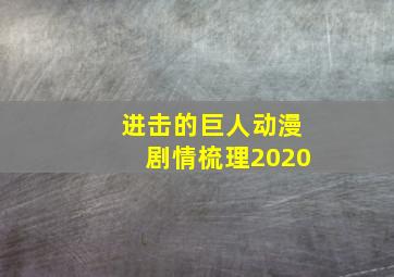 进击的巨人动漫剧情梳理2020