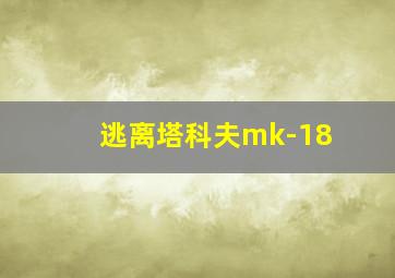 逃离塔科夫mk-18