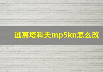 逃离塔科夫mp5kn怎么改