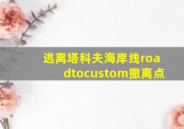 逃离塔科夫海岸线roadtocustom撤离点