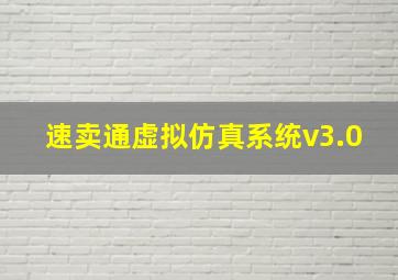 速卖通虚拟仿真系统v3.0