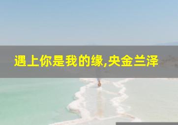 遇上你是我的缘,央金兰泽