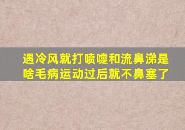 遇冷风就打喷嚏和流鼻涕是啥毛病运动过后就不鼻塞了