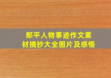 郎平人物事迹作文素材摘抄大全图片及感悟