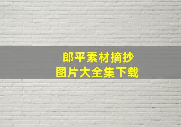 郎平素材摘抄图片大全集下载