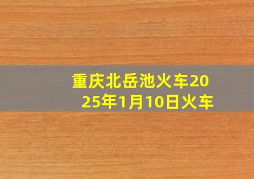 重庆北岳池火车2025年1月10日火车