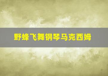 野蜂飞舞钢琴马克西姆