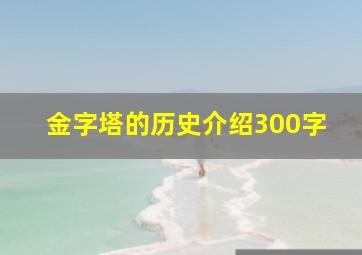 金字塔的历史介绍300字