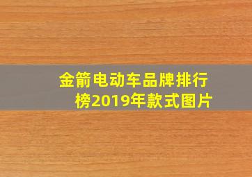 金箭电动车品牌排行榜2019年款式图片