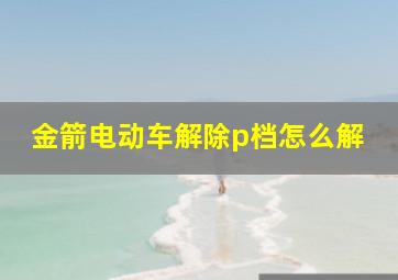 金箭电动车解除p档怎么解