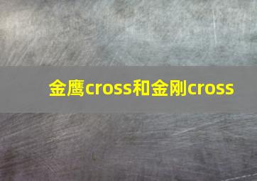 金鹰cross和金刚cross