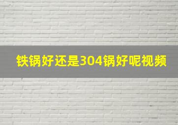 铁锅好还是304锅好呢视频