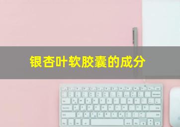 银杏叶软胶囊的成分