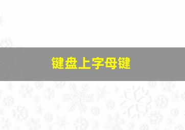 键盘上字母键