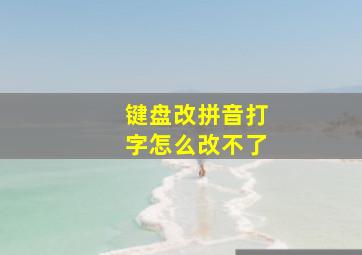 键盘改拼音打字怎么改不了