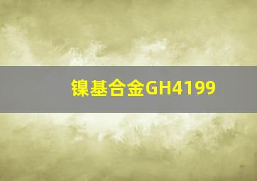 镍基合金GH4199