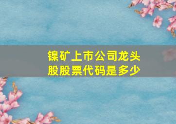 镍矿上市公司龙头股股票代码是多少