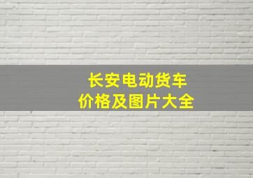 长安电动货车价格及图片大全