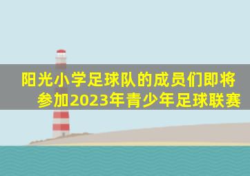 阳光小学足球队的成员们即将参加2023年青少年足球联赛