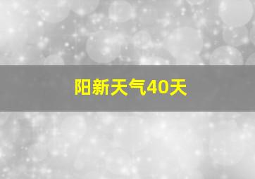 阳新天气40天