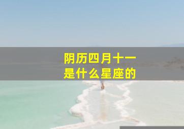 阴历四月十一是什么星座的