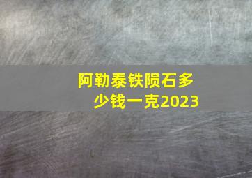 阿勒泰铁陨石多少钱一克2023