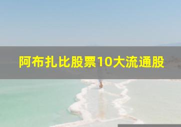 阿布扎比股票10大流通股