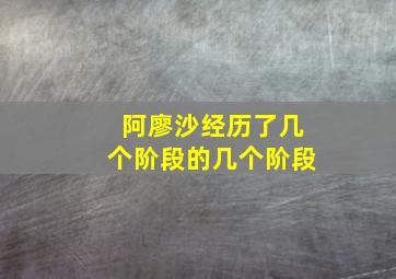 阿廖沙经历了几个阶段的几个阶段