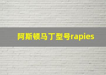 阿斯顿马丁型号rapies