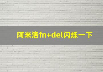 阿米洛fn+del闪烁一下