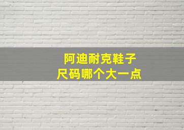 阿迪耐克鞋子尺码哪个大一点