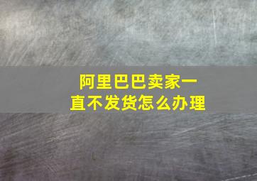 阿里巴巴卖家一直不发货怎么办理