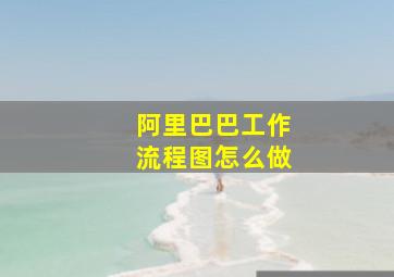 阿里巴巴工作流程图怎么做