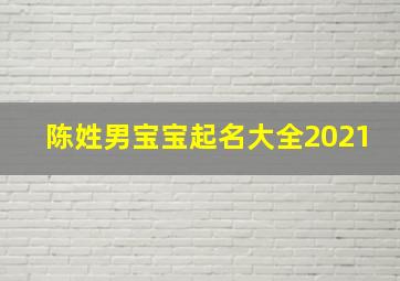 陈姓男宝宝起名大全2021