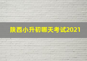 陕西小升初哪天考试2021