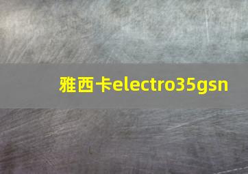 雅西卡electro35gsn