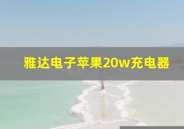 雅达电子苹果20w充电器