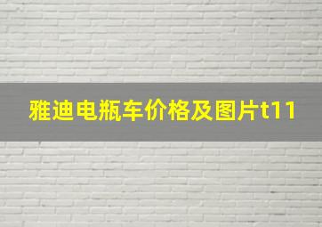 雅迪电瓶车价格及图片t11