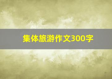 集体旅游作文300字