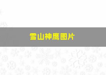 雪山神鹰图片