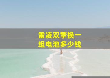 雷凌双擎换一组电池多少钱