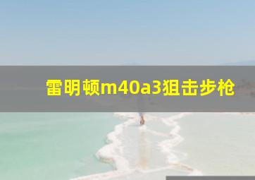 雷明顿m40a3狙击步枪