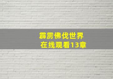 霹雳佛伐世界在线观看13章