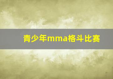 青少年mma格斗比赛