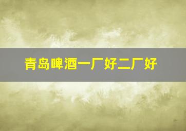 青岛啤酒一厂好二厂好