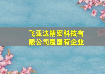 飞亚达精密科技有限公司是国有企业