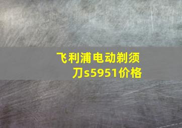 飞利浦电动剃须刀s5951价格