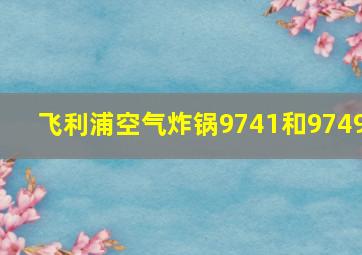 飞利浦空气炸锅9741和9749